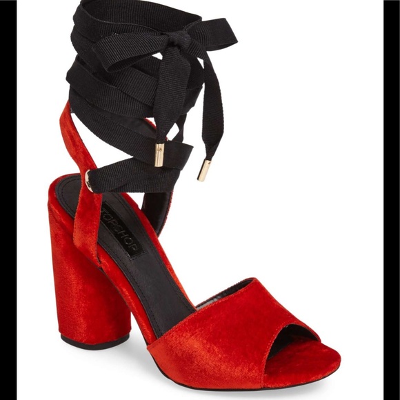 TopshopRoyal Glitter Lace-Up Sandals, US 5.5 - Picture 7 of 8