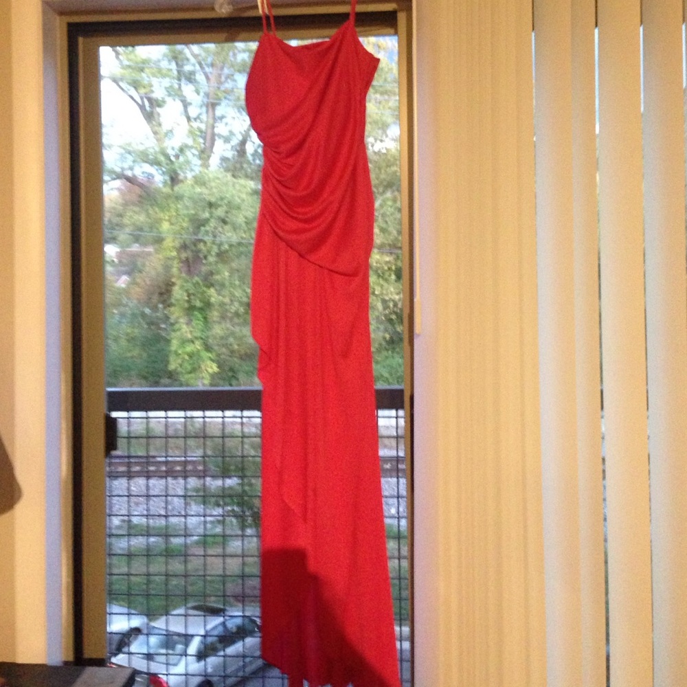 A formal pink dress