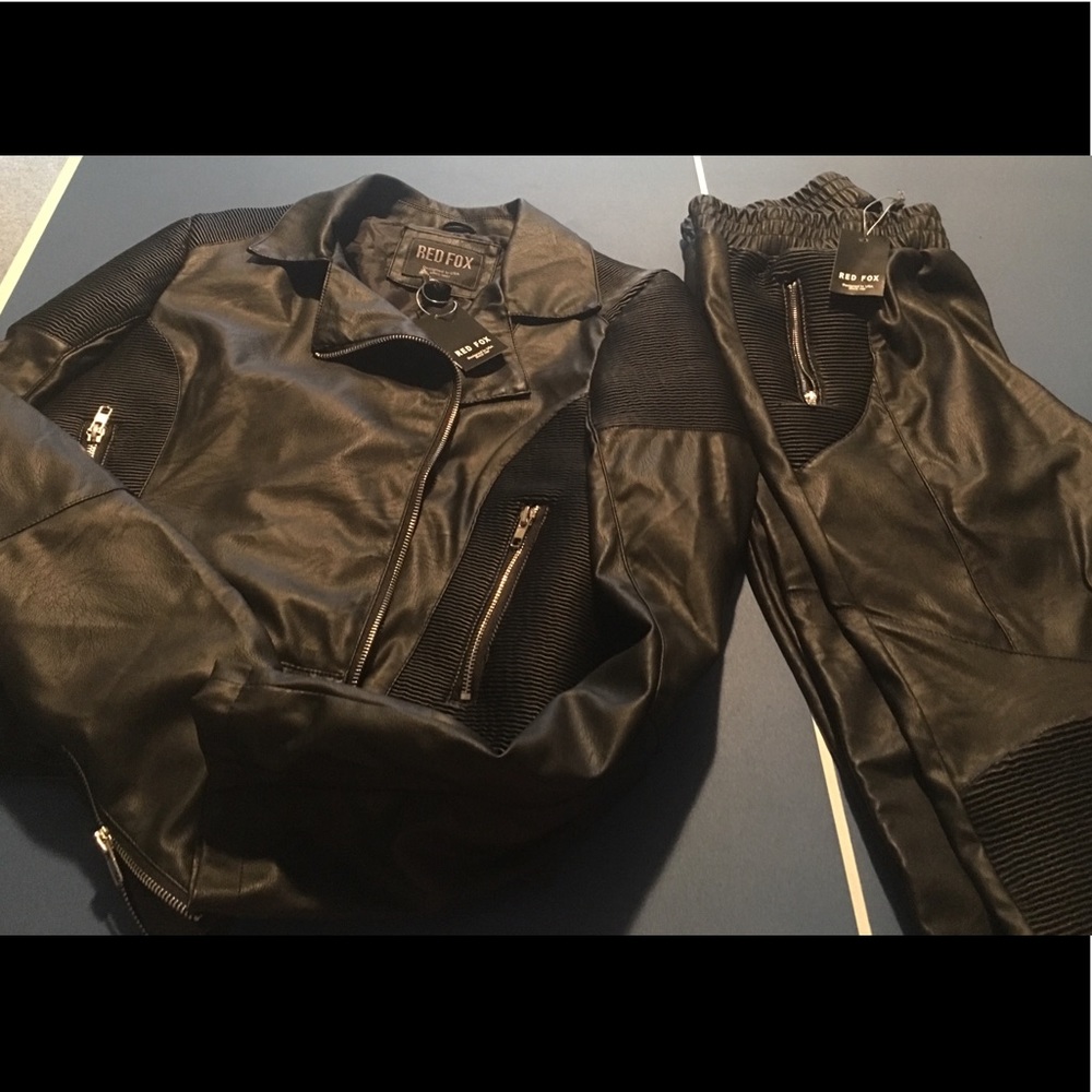 2pc Leather Pant set BRAND NEW