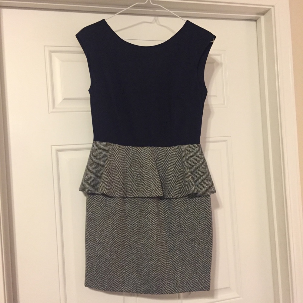 ⭐️ Navy Peplum Dress ⭐️