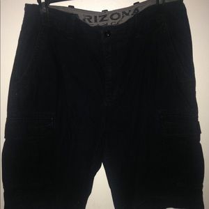 Black Cargo Shorts
