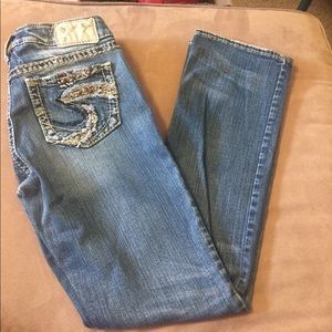 Silver Suki Jeans Mid Slim Boot Cut