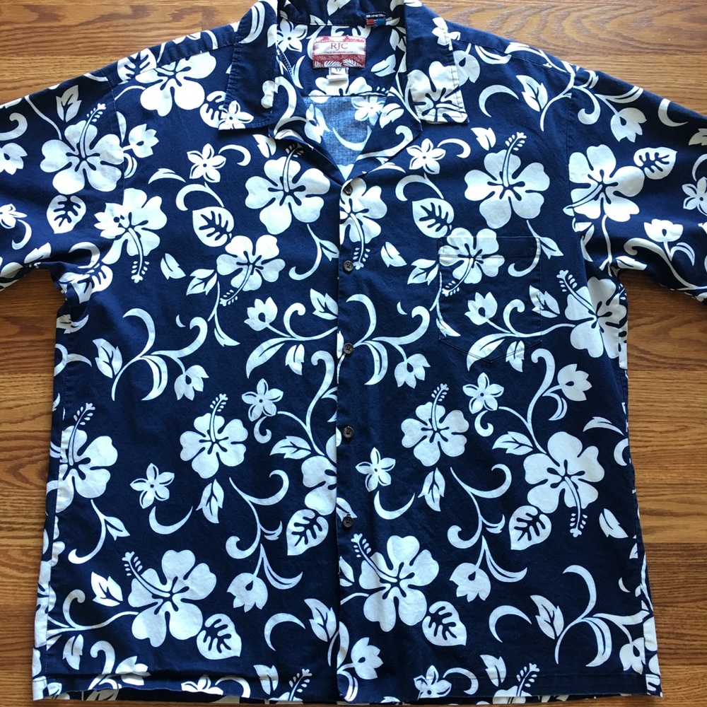 Mens RJC Hawaiian Style Shirt