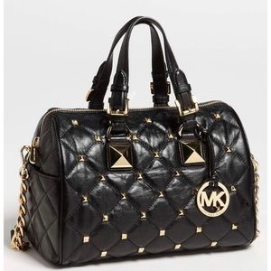 Michael Kors Grayson Studded Satchel