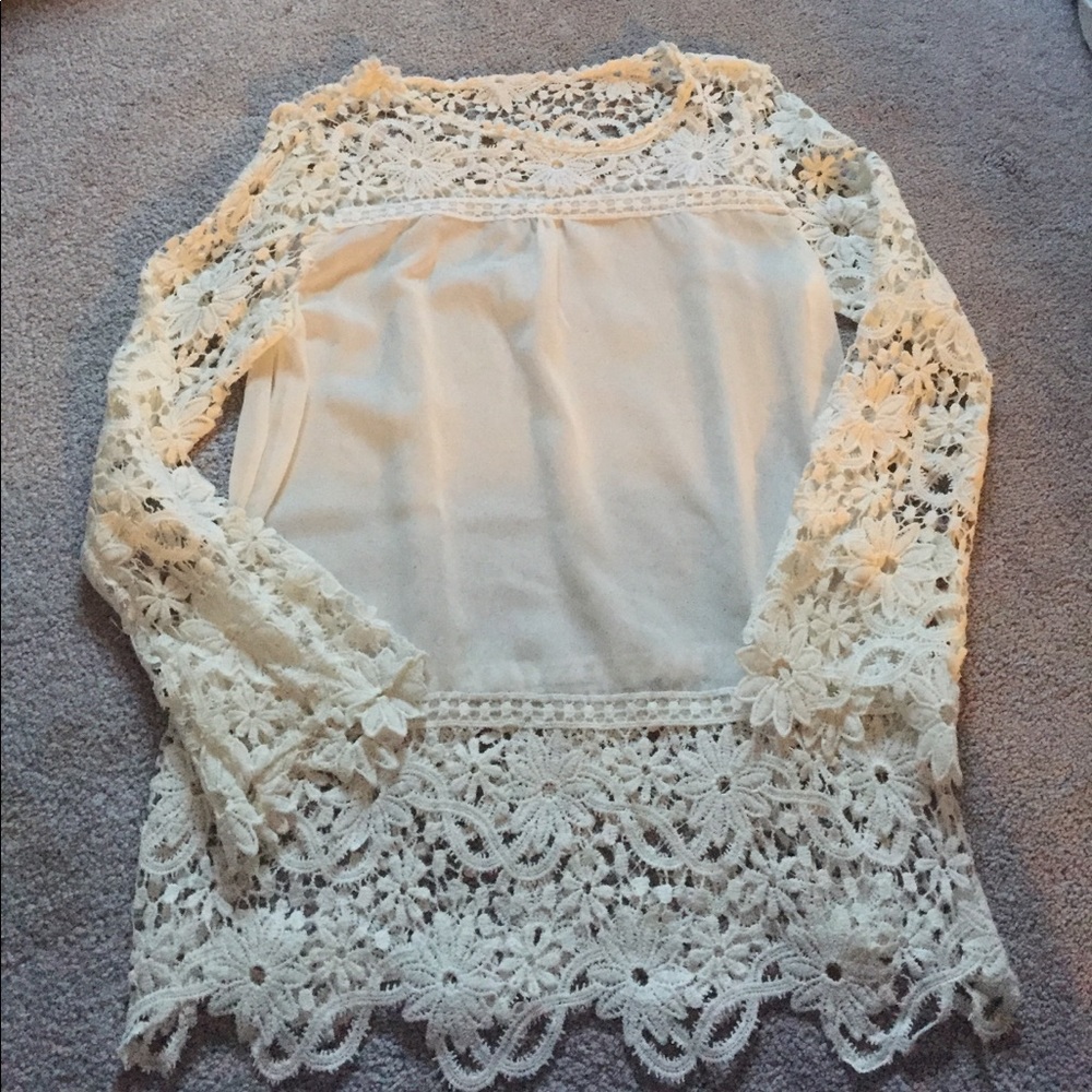 Lace crochet top