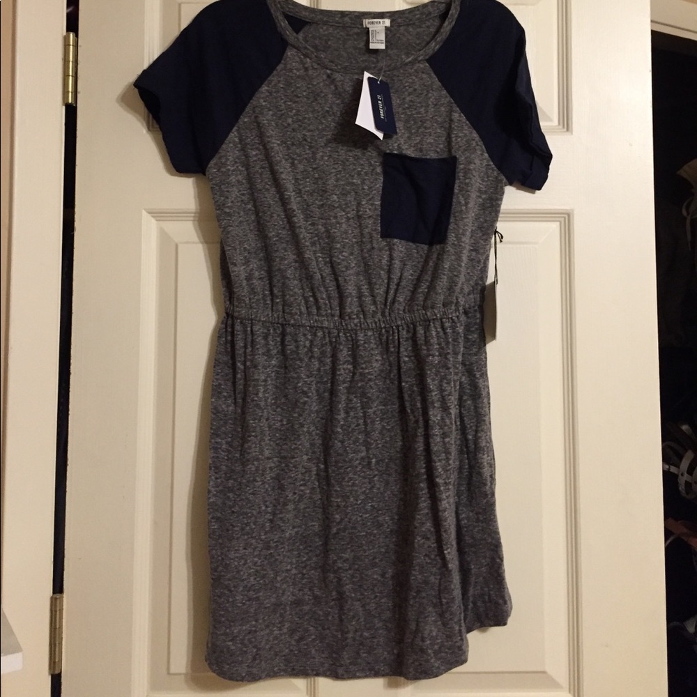 Forever 21 grey cotton dress
