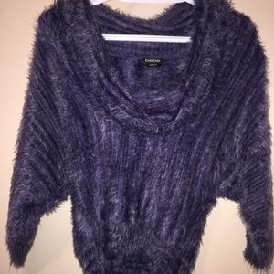 Bebe furry cowl neck sweater