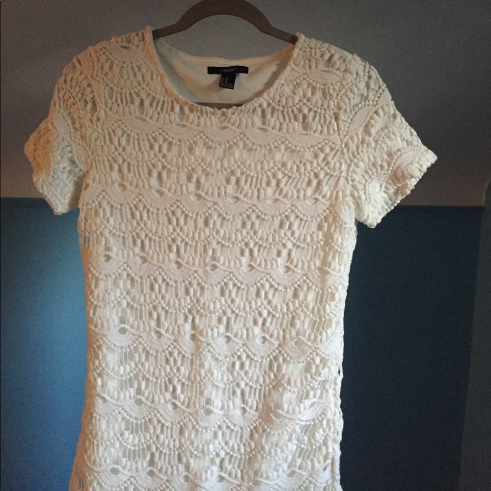 Lace crochet dress