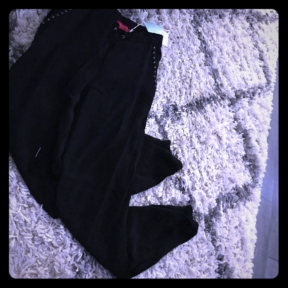 Black studded joggers!