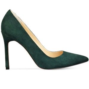 Ivanka Trump Green Suede Pumps