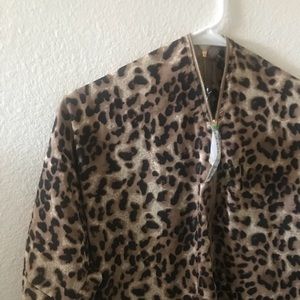 Papaya Cheetah print blouse w/zipper