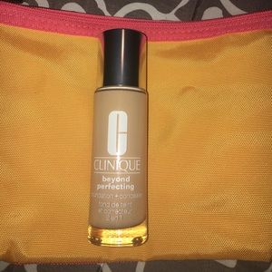 Clinique beyond perfecting foundation + bag