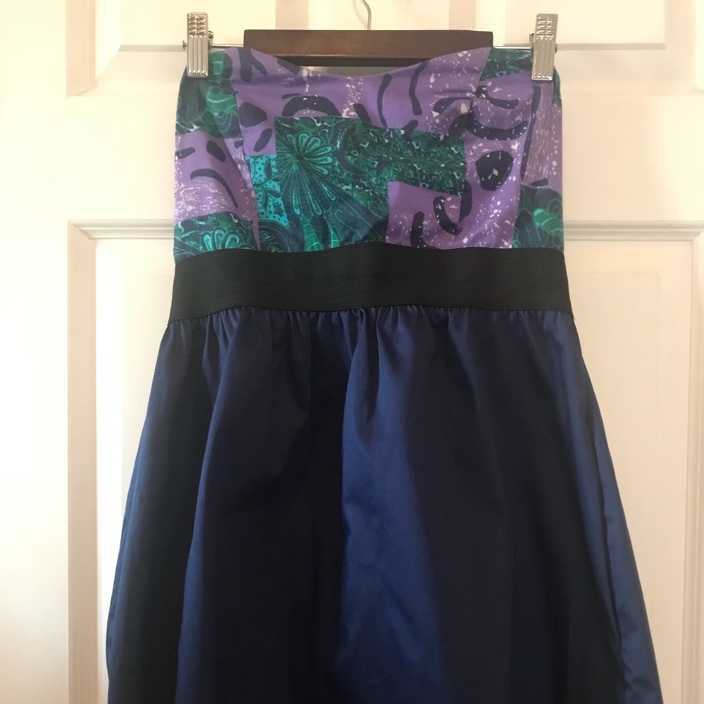 Strapless floral dress from Urban Outfitters