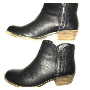 Lucky Brand Basel Booties - black leather