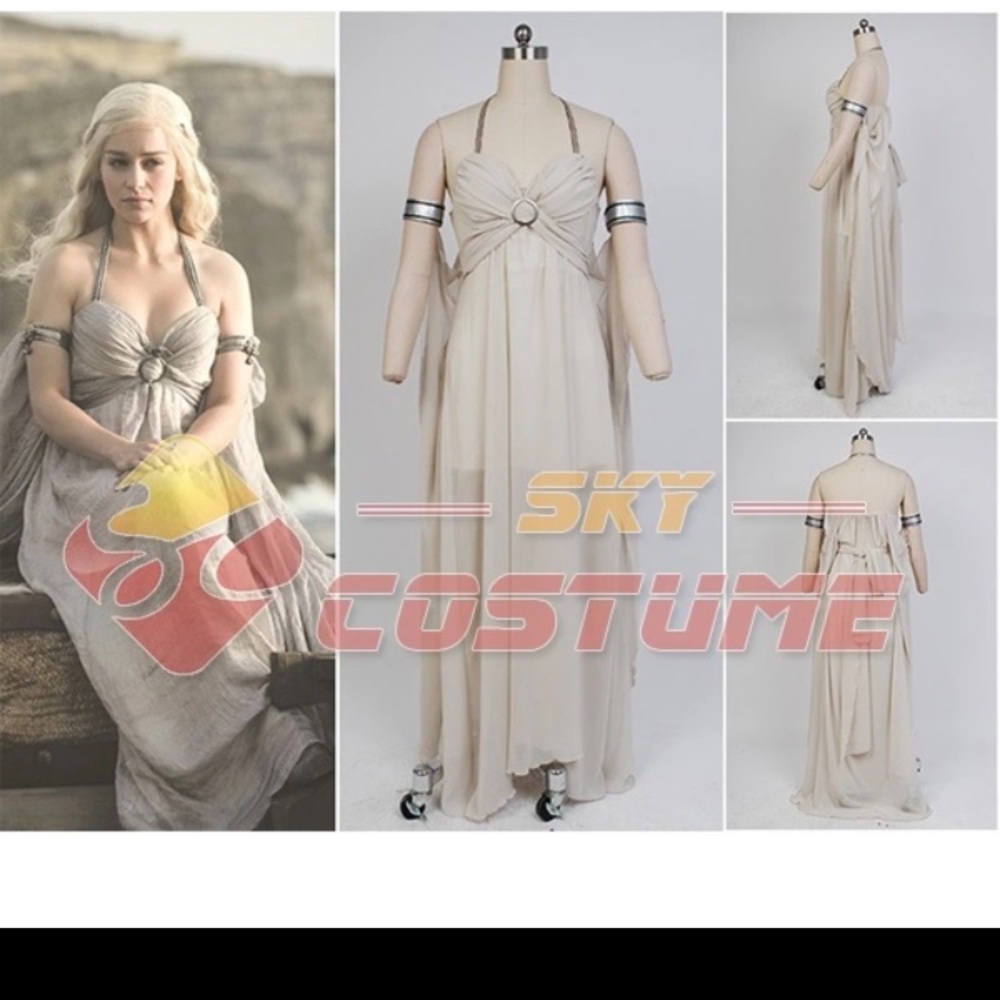 Daenerys Game of Thrones GOT costume blonde wig