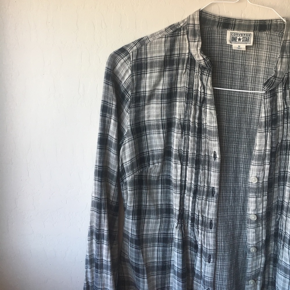 🍂FALL OUTFIT🍂 Converse Flannel