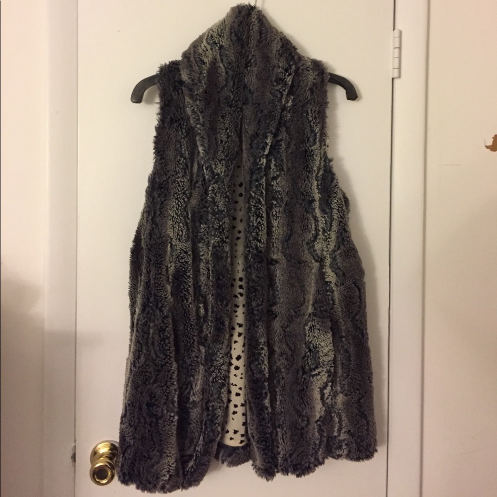 Alice and Olivia faux fur vest