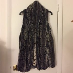 Alice and Olivia faux fur vest