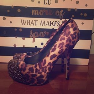 Bakers Leopard Heels