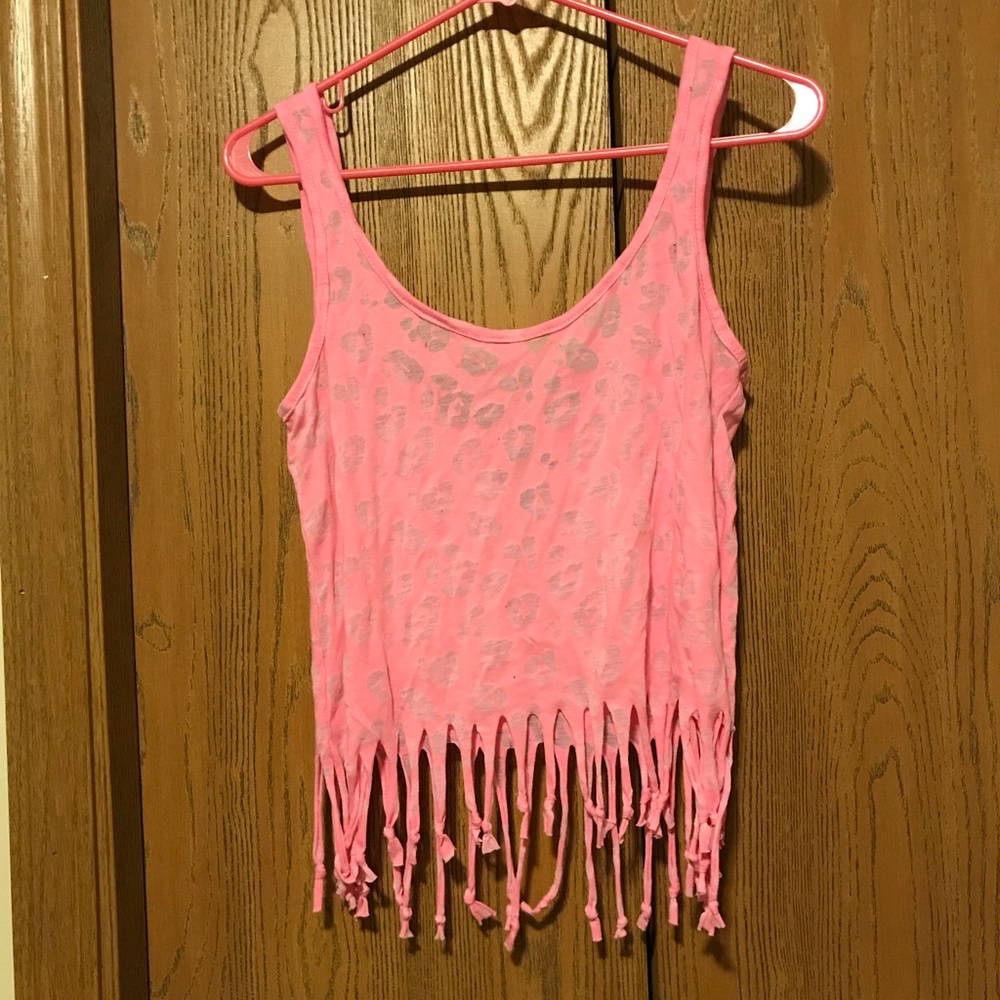 💝 Pink cheetah crop top