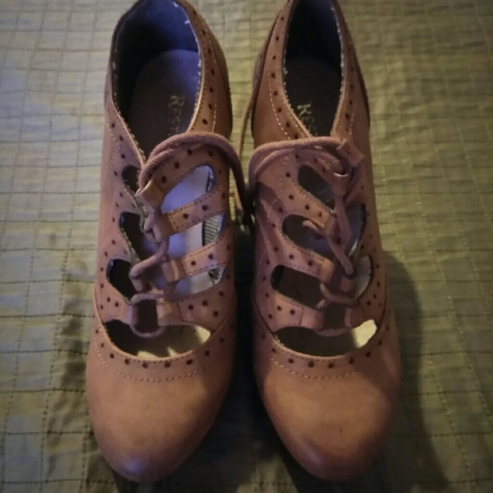 Restricted Leather Wedges **SOLD**