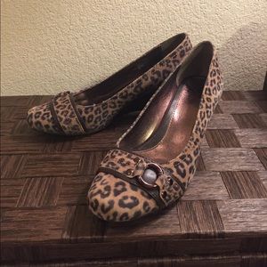 Leopard Print Wedges