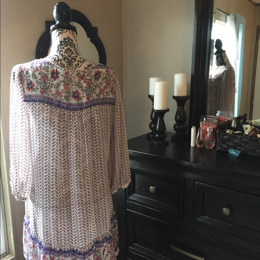 ⭐️SOLD⭐️Size 1X Floral Boho Dress - Picture 4 of 4