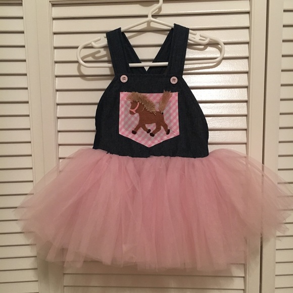Mud Pie Cowgirl Overall Dress