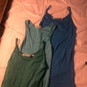 Michael Stars tank tops, with a sparkly sheen