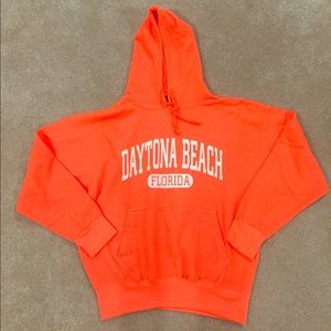 Bright Orange Daytona Beach Hoodie