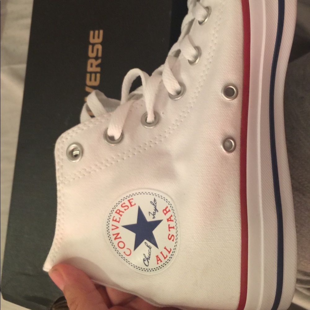 High top white all stars