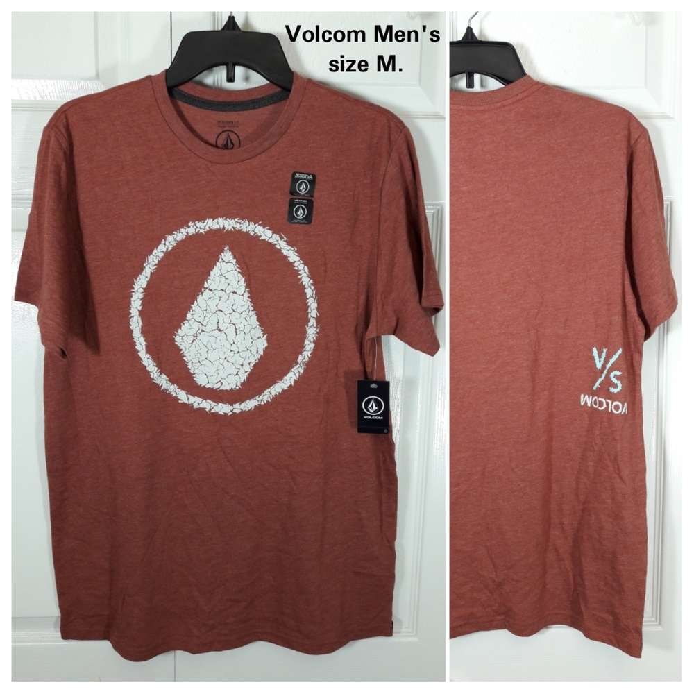 VOLCOM Men's Modern Fit Tee Brick Color