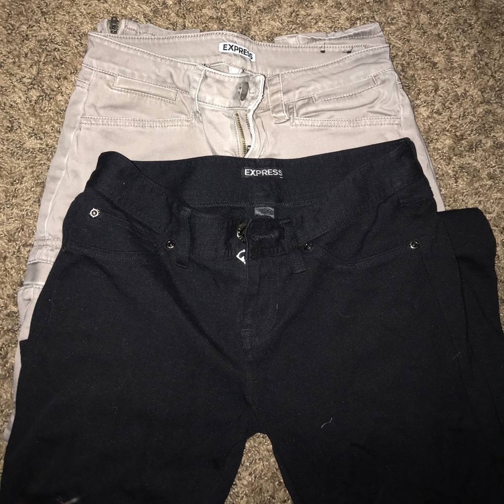 Black and khaki express pants