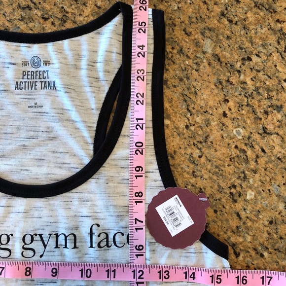 LAST ONE!! NWT SIZE XS “Resting gym face” TANK - Picture 4 of 5