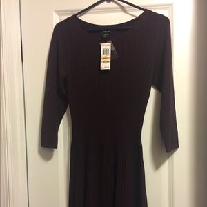 Burgundy dress