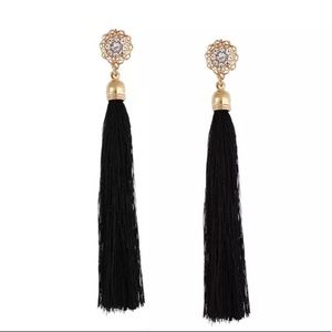 🌹👄 Tassel Gold Plated Stud Dangle
