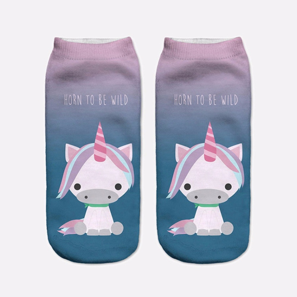"Horn To Be Wild" Unicorn Socks NWT