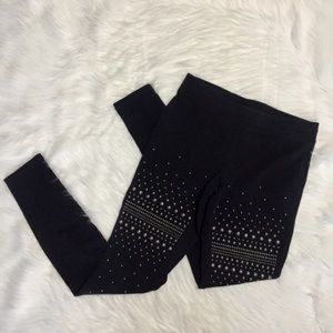 Express Black Studded Leggings