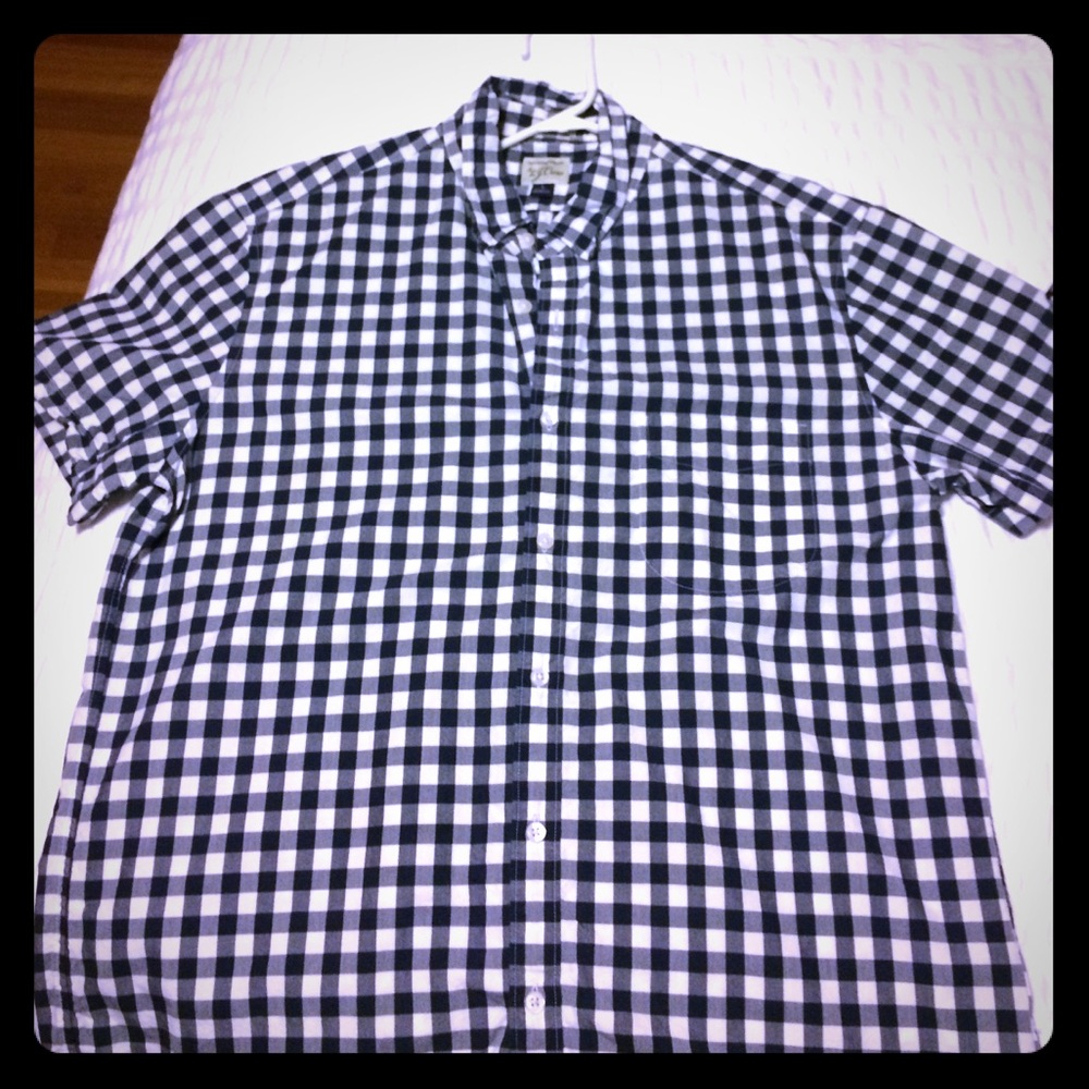 Men's j crew short sleeve button down