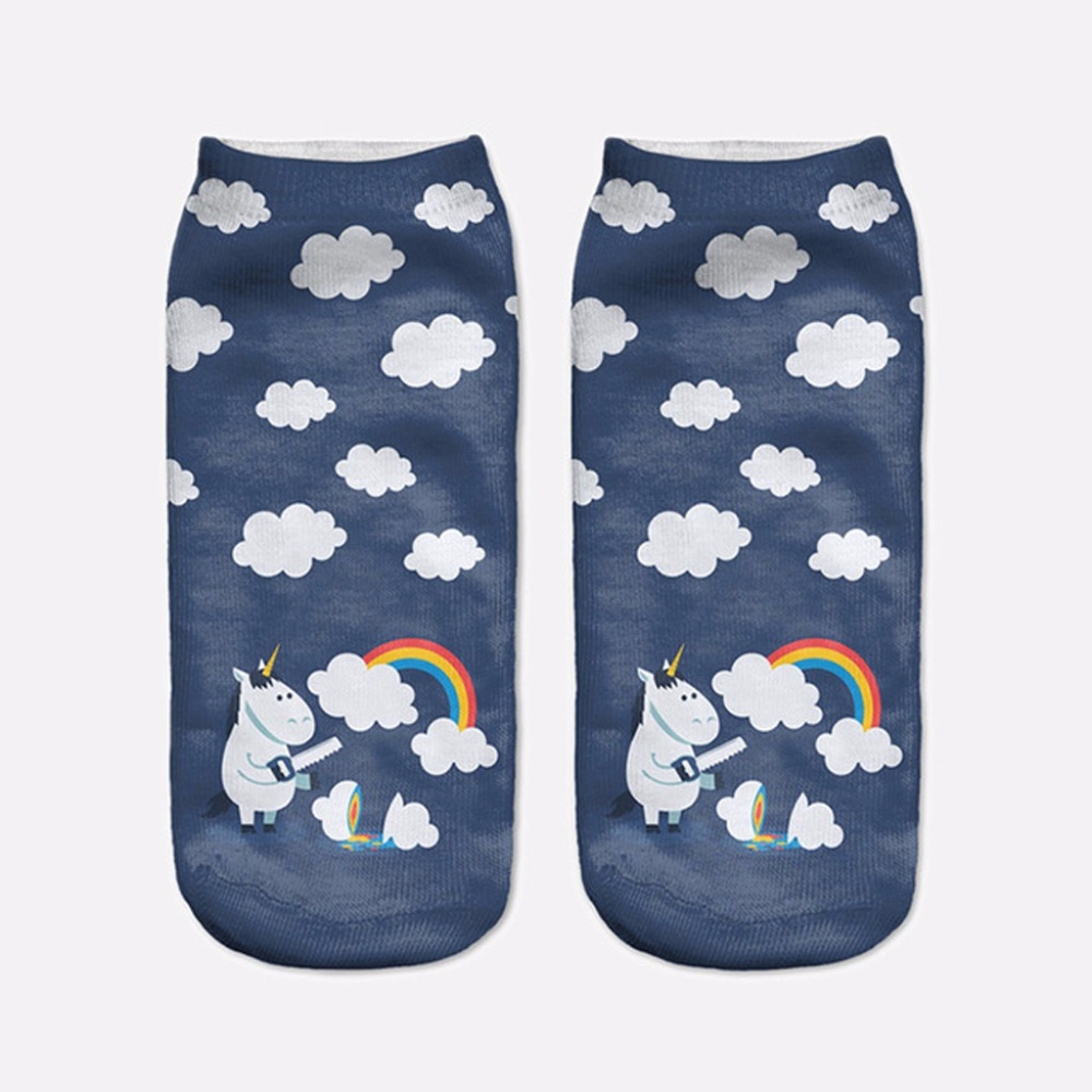 Sassy Unicorn Rainbow socks