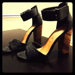 Gently used black heels