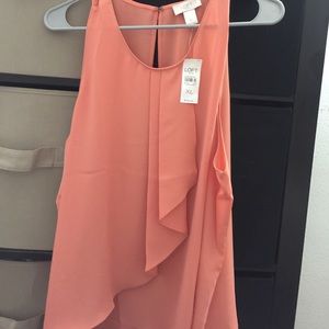 Loft Orange Blouse