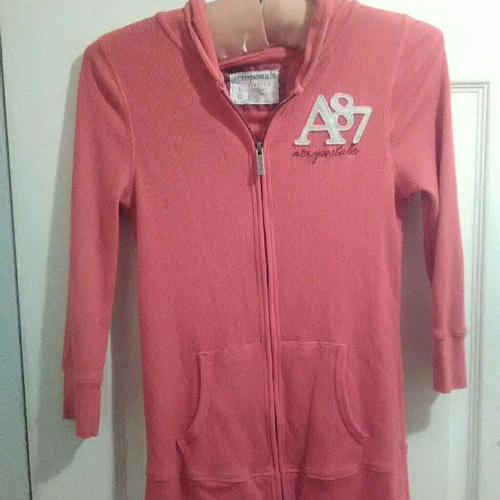 Aeropostale zipper, hooded sweater