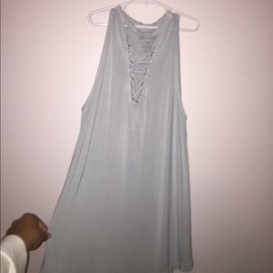 American eagle lace up tank