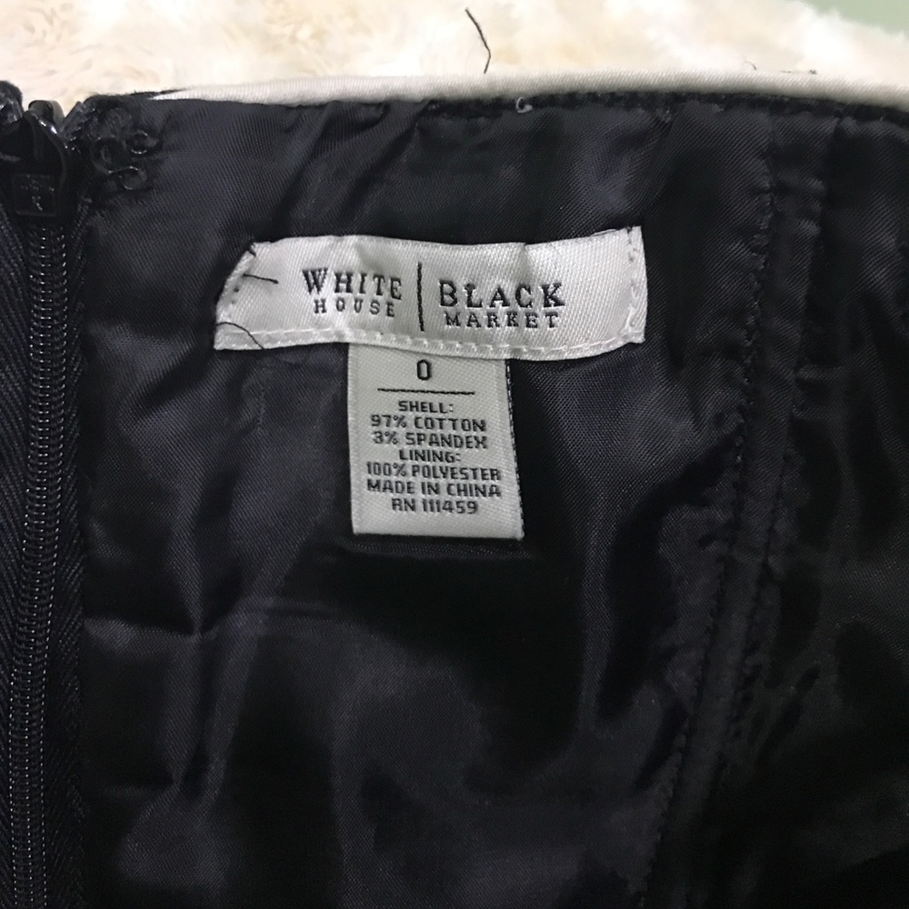 WHBM Strapless Dress 👗 w/ pockets Sz 0 - Picture 3 of 5
