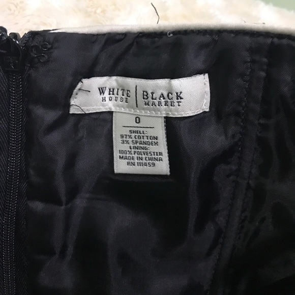 WHBM Strapless Dress 👗 w/ pockets Sz 0 - Picture 3 of 5