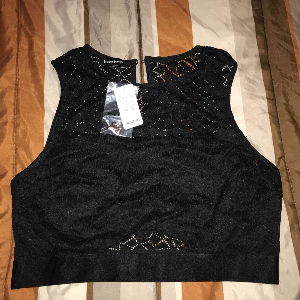 BRAND NEW BEBE CROP TOP
