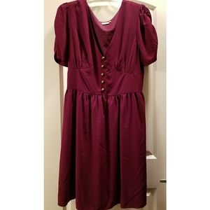 eShakti Dark Fuchsia Dress