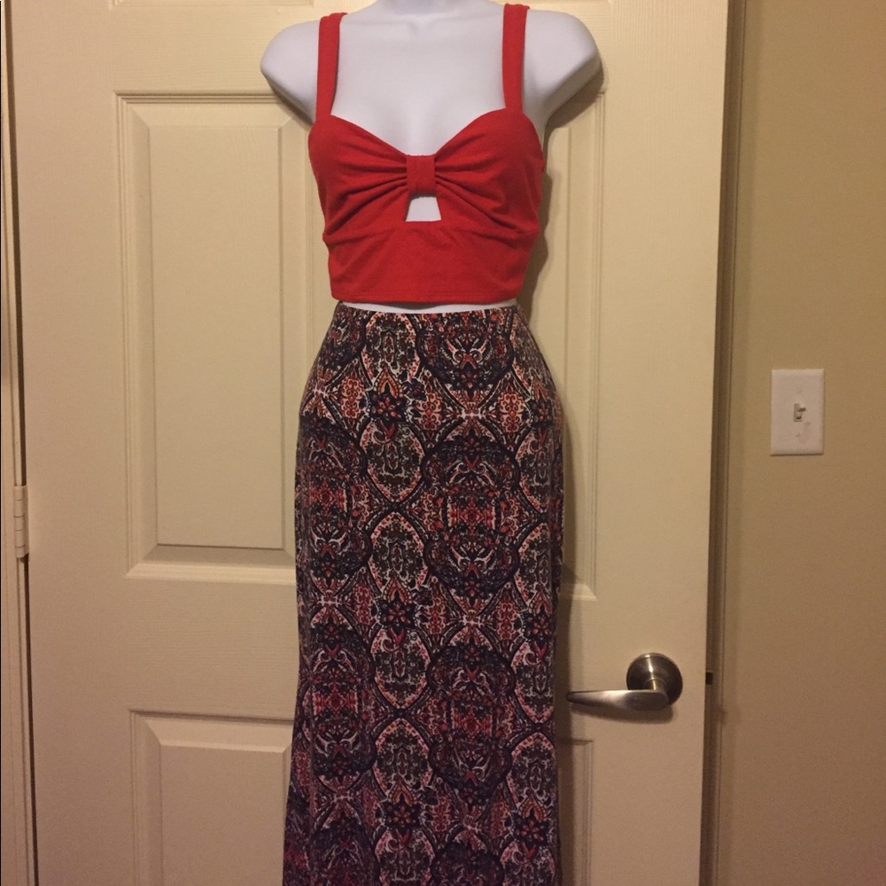 Bardot style cutout crop top