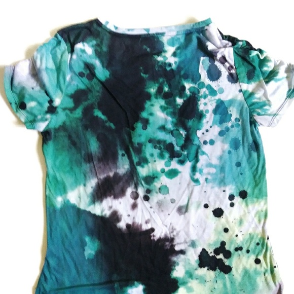 ๐บCALVIN KLEIN Ink Splatter Short Sleeve Top - Picture 3 of 5